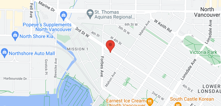 map of 110 341 W 3RD STREET